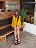 NINE WEST品牌厚底拖鞋女2025夏季新款方扣水鉆涼鞋休閑 黑色 20 預(yù)售訂金，補(bǔ)尾款發(fā)貨 曬單實(shí)拍圖