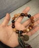 【龍虎山直發(fā)】奶香雷擊木朱砂山鬼花錢(qián)手串手鏈吊墜編織真品純銅 靈木山鬼 曬單實(shí)拍圖