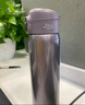京東京造 保溫杯男女【一鍵彈蓋】 su7同色 480ml 【霞光紫】 曬單實(shí)拍圖