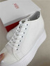 iiJin艾今官方經(jīng)典9cm超輕厚底內增高百搭休閑帆布小白鞋女254GTH 米色 37 曬單實(shí)拍圖