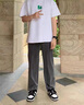真維斯涼感牛仔褲男士裝春夏秋季超薄款直筒寬松休閑長褲子闊腿男生 1D02/ 1048 藍色 XL 曬單實拍圖