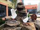 明鴻韻仿真大白鵝雕塑擺件動(dòng)物模型飯店門(mén)口戶(hù)外花園庭院水池塘裝飾小品 小號A款白鵝/高30cm 曬單實(shí)拍圖