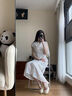 Ehangy旗袍鞋子瑪麗珍單鞋女2025新款仙女粗跟高跟鞋軟皮晚晚溫柔伴娘鞋 杏色 34 曬單實(shí)拍圖