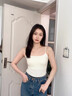 珀萊雅吊帶背心女內搭帶胸墊上衣夏季薄款一體外穿白色美背無(wú)痕打底衣 月光白 【涼感無(wú)痕-10A抗菌】 L 碼 (建議110-130斤) 曬單實(shí)拍圖