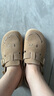 百麗（Belle）smiley聯(lián)名款笑臉童鞋吐司鞋舒適休閑勃肯鞋84042B75 杏色 35 (225mm) 曬單實(shí)拍圖
