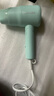 康夫（CONFU）電吹風機 家用 學生宿舍用 小功率 可折疊 速干護發(fā) 冷熱風 小型便攜式 迷你吹風筒 【折疊款小功率800W】KF-6328 蒂芙尼藍 曬單實拍圖