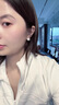 YaoYiZunS999純銀扁圓珍珠耳釘女饅頭珠耳環(huán)送女朋友禮物耳飾生日禮物 饅頭白珍珠耳釘【8MM+999銀針】 曬單實(shí)拍圖