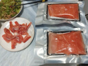 鯨甘郎新疆國產(chǎn)三文魚(yú)中段去皮 非挪威 冰鮮整塊切片刺身壽司生魚(yú)片海鮮 去皮中段400g*3盒【送芥末醬包】 曬單實(shí)拍圖