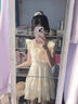妙奕嘉連衣裙裙子女夏季2025新款小個(gè)子顯瘦純欲甜美可愛(ài)短裙禮服高級(jí)感 甜美小飛袖收腰蓬蓬裙【杏色】 均碼 【建議110斤以內(nèi)】 曬單實(shí)拍圖