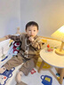 G.DUCKKIDS男童春秋套裝寶寶春裝三件套2024新款嬰兒春秋季兒童衣服1一4歲 MH小熊3D馬甲毛衣三件套白色 100 cm 建議2-3歲 曬單實(shí)拍圖
