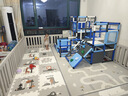 貝易（BeiE）彩虹圍欄地上爬爬墊嬰兒客廳圍欄小房子兒童護欄帳篷屋游樂(lè )園 單圍欄-140*200【推薦搭配TPU墊】 曬單實(shí)拍圖