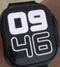 Apple/蘋(píng)果 Watch Series 10 智能手表GPS款46毫米亮黑色鋁金屬表殼黑色運動(dòng)型表帶M/L MX273CH/B 曬單實(shí)拍圖