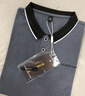 羅蒙（ROMON）POLO衫男重磅冰感純棉透氣舒適商務(wù)休閑刺繡翻領(lǐng)短袖T恤衫 深 4XL 曬單實(shí)拍圖