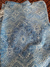 MsShe【全棉重工刺繡連衣裙】大碼女裝2025夏裝胖mm巨遮顯瘦裙子 刺繡全棉-冰河藍色現貨 XL 曬單實(shí)拍圖
