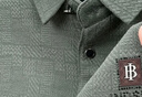皮爾卡丹（pierre cardin）純棉抗皺舒適長(cháng)袖T恤男士春秋季新款polo領(lǐng)衫彈力翻領(lǐng)打底衫上衣 長(cháng)袖317哈青 XL 175135-150斤 曬單實(shí)拍圖