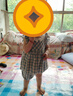 A 21 FUNB2025年夏季新品女童夏款中小童小女孩時尚甜美可愛定制領(lǐng)格子套裝 格子藍(lán) 套裝 90 cm 建議身高80cm左右 曬單實拍圖