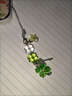 命中注定高顏值四葉草手作掛鏈鑰匙扣串珠小掛件相機鏈可愛(ài)小眾 幸運草粉色+綠色2個(gè)裝 曬單實(shí)拍圖