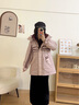 鴨鴨中長(zhǎng)款羽絨服女士2025年冬季新款時(shí)尚保暖韓版收腰顯瘦派克服外套 黑色 M 曬單實(shí)拍圖