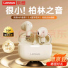 聯(lián)想（lenovo）真無線藍(lán)牙耳機(jī) 半入耳式耳機(jī) 音樂運(yùn)動(dòng)游戲耳機(jī)藍(lán)牙5.4 適用蘋果華為小米手機(jī) EA110月巖白 曬單實(shí)拍圖