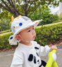 U&MUDI嬰兒帽子夏季兒童防曬遮陽帽寶寶男女童大帽檐1-3歲網(wǎng)眼太陽帽子2 黃色 6個月-3歲頭圍46-50cm可調(diào)節(jié)大小 曬單實拍圖