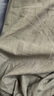 無印良品（MUJI） 女式 涼感輕便七分褲 褲子女款夏季女裝裙褲純棉闊腿褲 涼感物語 灰色條紋 L (165/70A) 曬單實(shí)拍圖
