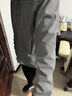 凡客誠品（VANCL）官方店休閑保暖運動(dòng)防風(fēng)軟殼衣連帽外套男 熔巖灰/灰 L 曬單實(shí)拍圖