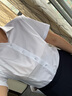 普妮姿職業(yè)裝襯衫男女同款竹纖維長短袖套裝夏季襯衣工作服定制刺繡logo 【女】短袖襯衫+裙子 顏色留言 XL 曬單實拍圖