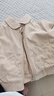 童泰（TONGTAI）女寶寶外套春秋季女孩燈芯絨衣服女童純棉內(nèi)里翻領(lǐng)上衣卡其80cm 曬單實拍圖