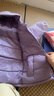 迷你巴拉【三防】冬季新款男女童雙面穿羽絨服保暖羽絨外套 粉紫70019（白鴨絨） 120 曬單實(shí)拍圖