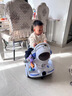 語(yǔ)森憶航天員兒童電動(dòng)平衡車摩托車1-5歲寶寶遙控玩具車可坐人充電瓶車 單驅(qū)動(dòng)白+玩1小時(shí) 歐樂童M22航天員卡丁車 曬單實(shí)拍圖