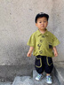 G.DUCKKIDS小黃鴨童裝兒童套裝男童夏裝新中式1-2歲寶寶衣服夏天中國風(fēng)短袖 綠色 90 建議1~2歲【 80-90cm】cm 曬單實(shí)拍圖