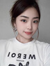 QMXD寧藝卓同款銀色圈圈耳環(huán)女士輕奢高級感獨特素圈耳飾夸張耳圈禮物 銀色40mm 曬單實(shí)拍圖