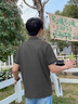 JEEP SPIRIT吉普polo衫男士t恤夏季休閑簡約百搭翻領(lǐng)短袖男裝上衣服 深灰 XL 曬單實拍圖