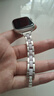 watchbond【冰脂】適用蘋果手表s10表帶iwatch s10女士款樹脂合金表帶apple手表watch s9女生s8金屬s7細(xì)款se 細(xì)款【三珠-星光間樹脂白】樹脂合金表帶+銀色接頭 【38/ 曬單實(shí)拍圖