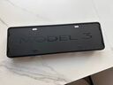 YZ適用于特斯拉Model3/Y專用新能源車牌架新交規(guī)綠牌定制全包圍配件 Model3煥新懸浮式牌照框-啞光黑 曬單實(shí)拍圖