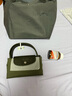 瓏驤（LONGCHAMP）瓏驤包Le Pliage Green女包小號短柄手提包餃子包禮物 曬單實(shí)拍圖