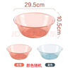 CHAHUA茶花 洗臉盆29cm塑料盆子洗菜盆洗衣盆透明加厚洗腳盆泡腳盆* 曬單實(shí)拍圖