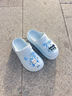 樸西夏季2025新款小學(xué)生軟底防滑易清洗兒童洞洞鞋兒童6-12歲女童涼鞋 凈水藍夏日清涼色 30 【30~31(200mm)】 曬單實(shí)拍圖