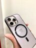 素洛適用蘋果16Promax手機(jī)殼果凍色瓦楞紋iPhone15Pro膚感超薄磨砂14MagSafe半透明磁吸13不粘指紋軟邊 透黑-磨砂瓦楞紋磁吸 iPhone 16 Pro 曬單實(shí)拍圖