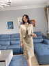 紫魅俏婚禮媽媽裝連衣裙套裝裙經(jīng)典香檳金刺繡洋氣禮服兩件套中老年女裝 2159 整套 套裝 4XL (建議145-160斤) 曬單實拍圖