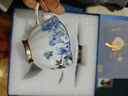 永豐源（auratic）鉑金青花 3頭陶瓷中式咖啡杯碟套裝 青花瓷 男士送禮 禮盒裝 孔雀藍(lán) 曬單實(shí)拍圖