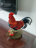 菲斯鉑亞大吉大利純銅公雞工藝品擺件生肖雞大紅公雞客廳電視柜標本裝飾品 大號40*50.5CM 曬單實(shí)拍圖