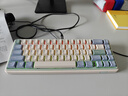 阿米洛（Varmilo） 迷你洛系列minilo 有線鍵盤(pán) 游戲鍵盤(pán) 辦公鍵盤(pán) 便攜鍵盤(pán) 三模VXT67尤加利 透殼Cherry茶軸RGB 曬單實(shí)拍圖