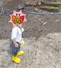 B.Duck小黃鴨童鞋兒童四季雨靴男童女童寶寶束腳筒靴雨鞋5911黃色20 曬單實拍圖
