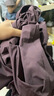 名創(chuàng)優(yōu)品（MINISO）紫色傘兵褲子男cleanfit夏季休閑長(zhǎng)褲新款寬松工裝潮流顯瘦直筒褲 紫色 L 175 (不起球 不褪色) 曬單實(shí)拍圖