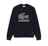 LACOSTE法國鱷魚(yú)男裝logo圖案圓領(lǐng)套頭長(cháng)袖衛衣|SH1281 166/藏青色 L 5 曬單實(shí)拍圖