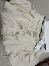 UR2025春季新款女撞色線拼接木耳邊超寬松花苞半裙UYU550034 米白 (偏短有內(nèi)襯) S (XS-S) 曬單實拍圖