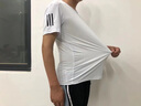 鵲笙冰絲t桖男速干衣短袖夏季薄款透氣休閑大碼運動吸汗上衣運動寬松 白色+黑色【冰絲兩件裝】 XL 【建議110-120斤】 曬單實拍圖
