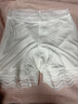 天蠶真絲安全褲內褲二合一無(wú)痕隱形防走光夏季薄款打底褲女平角褲短褲 白色 M （85-105斤） 曬單實(shí)拍圖