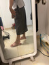 無印良品（MUJI）女式易干彈力泡泡紗輕便七分褲 褲子女款25年夏季女裝 BE1VSA5S 藏青色 M （160/66A） 曬單實拍圖